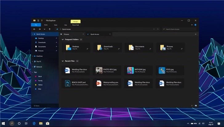 Windows 10概念版视频:全新开始菜单、流畅设计、暗黑模式